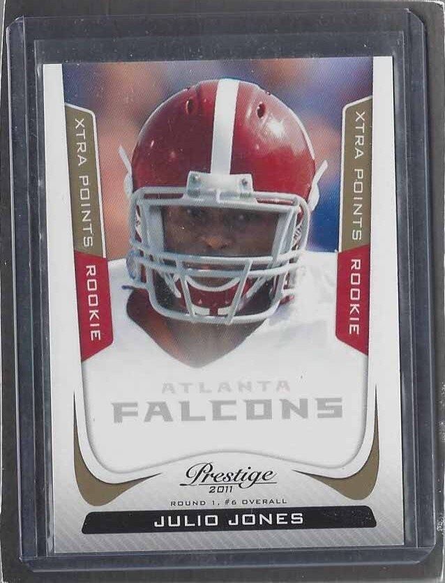 JULIO JONES 2011 PRESTIGE XTRA POINTS GOLD ROOKIE RC #D 88/250