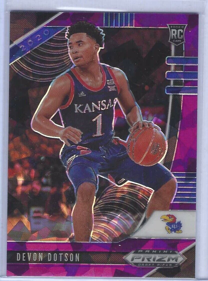 DEVON DOTSON 2010-21 PANINI PRIZM DRAFT PICKS PURPLE CRACKED ICE ROOKIE RC /149