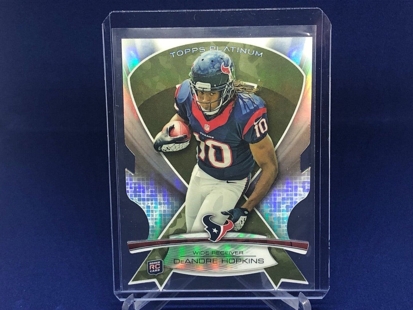 DEANDRE HOPKINS 2013 TOPPS PLATINUM DIE CUT CAMO REFRACTOR RC ROOKIE