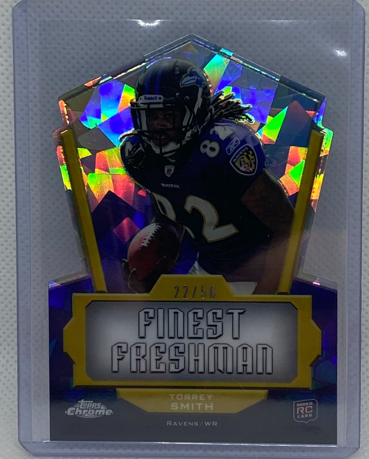 TORREY SMITH 2011 TOPPS CHOME FINEST FRESHMAN ATOMIC REFRACTOR DIE CUT RC /50