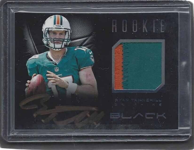 RYAN TANNEHILL 2012 PANINI BLACK RPA 2 COLOR PATCH ON CARD AUTO RC #D 163/349