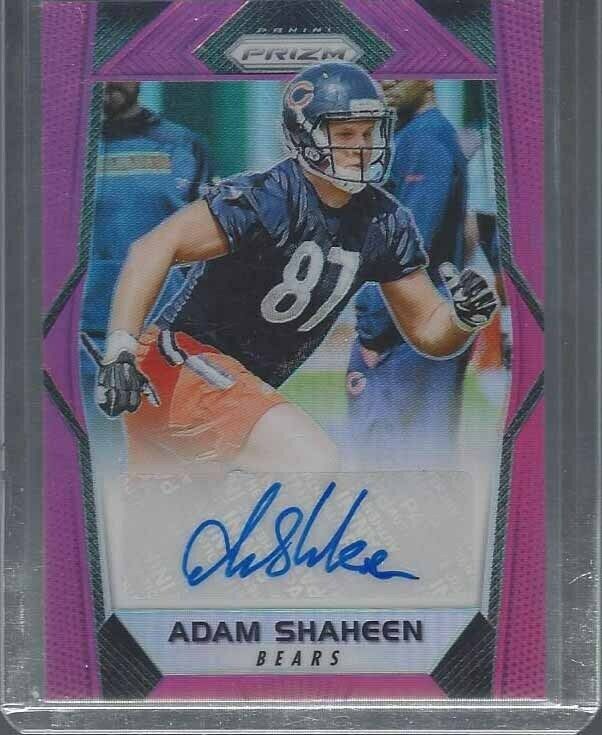 ADAM SHAHEEN 2017 PANINI PRIZM PINK PRIZM CHICAGO BEARS AUTO RC