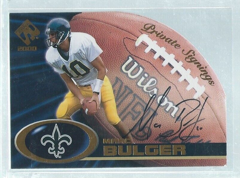 MARC BULGER 2000 PACIFIC PRIVATE STOCK DIE CUT ON CARD AUTO RC #22