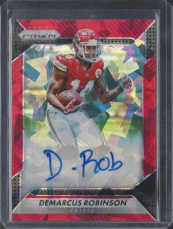 DEMARCUS ROBINSON 2016 PANINI PRIZM RED CRYSTALS CRACKED ICE PRIZMS AUTO RC /75