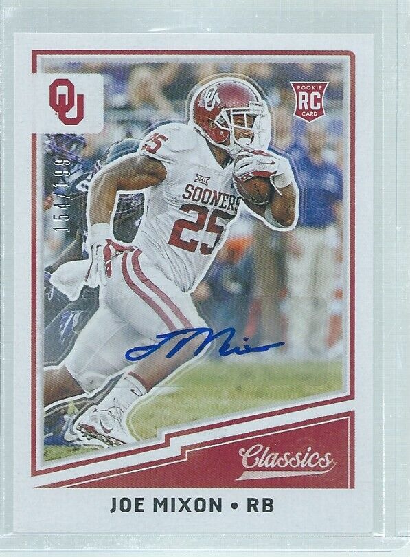 JOE MIXON 2017 PANINI CLASSICS AUTO RC #D 154/199