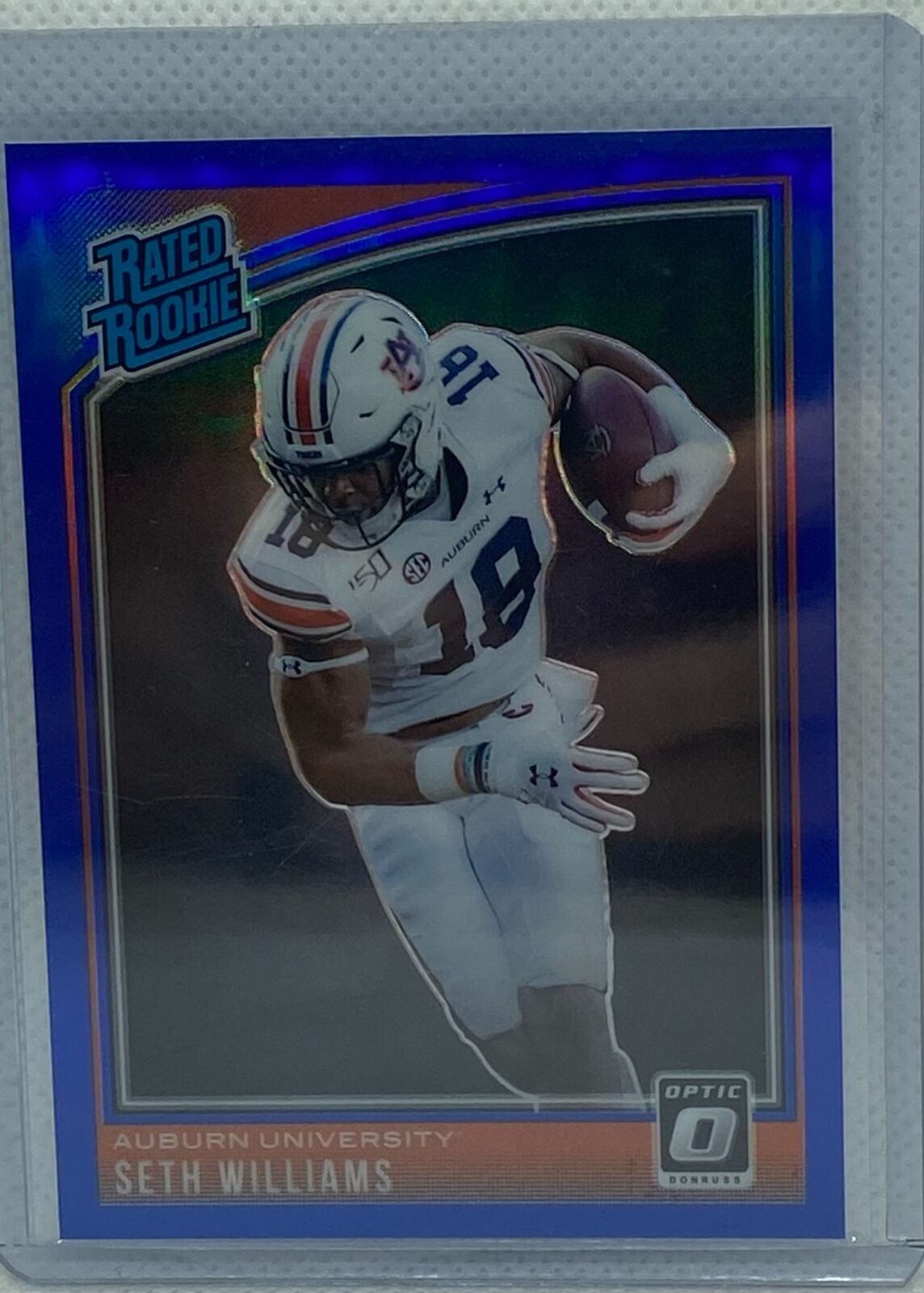 SETH WILLIAMS 2021 PANINI CHRONICLES OPTIC RATED ROOKIE BLUE PRIZM RC #D /99