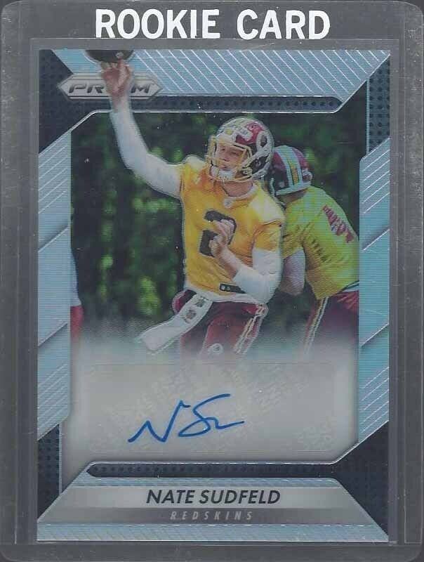 NATE SUDFIELD 2016 PANINI PRIZM SILVER PRIZM WASHINGTON REDSKINS AUTO RC