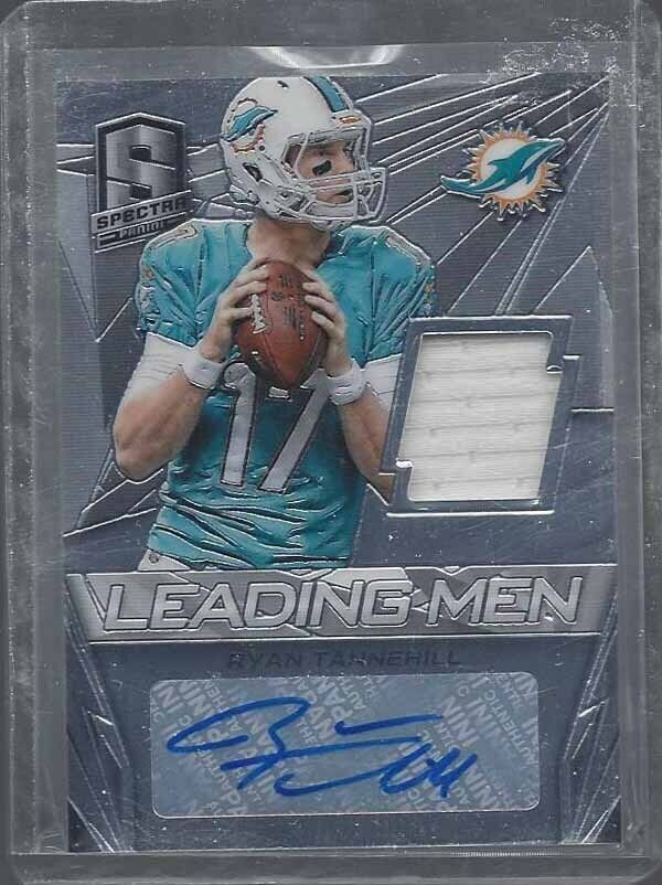 RYAN TANNEHILL 2014 SPECTRA LEADING MEN JERSEY AUTO #D 13/49