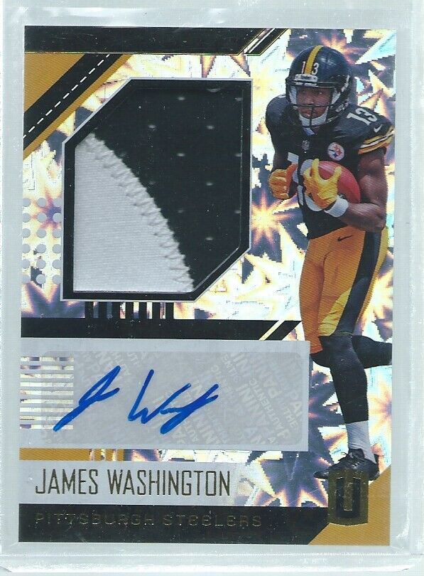 JAMES WASHINGTON 2018 PANINI UNPARALLELED 2-COLOR PATCH AUTO IMPACT RC #D 59/75