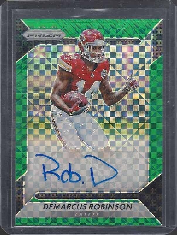 DEMARCUS ROBINSON 2016 PANINI PRIZM GREEN POWER PRIZMS AUTO RC #D 25/49
