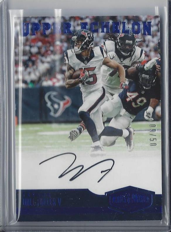 WILL FULLER 2016 PANINI PLATES & PATCHES BLUE UPPER ECHELON ON CARD AUTO RC /50