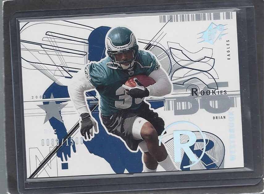 BRIAN WESTBROOK 2002 SPX EAGLES TRUE ROOKIE RC #D 88/1500