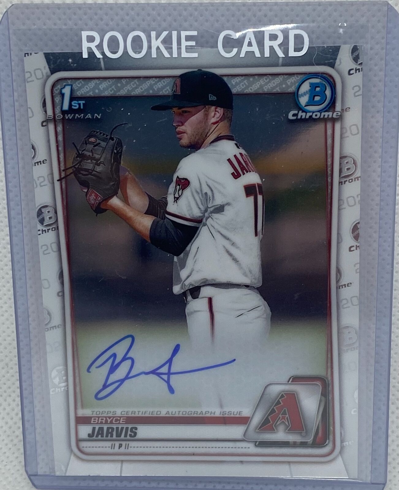 BRYCE JARVIS 2020 TOPPS 1ST BOWMAN CHROME PROSPECTS ON CARD AUTO #CDA-BJA
