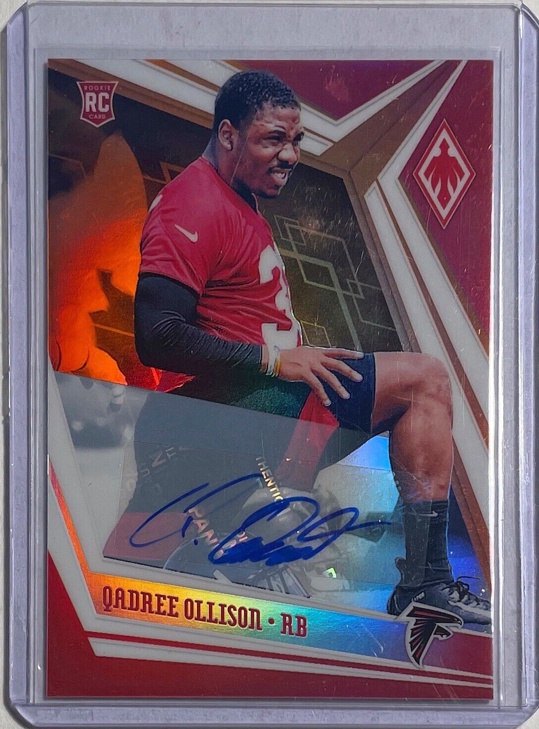 QADREE OLLISON 2019 PANINI PHOENIX AUTO RED ROOKIE RC #D 24/25