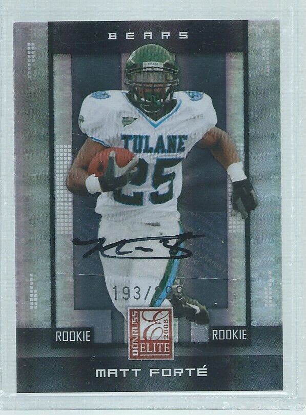 MATT FORTE 2008 DONRUSS ELITE TURN OF THE CENTURY AUTO RC #D 193/299