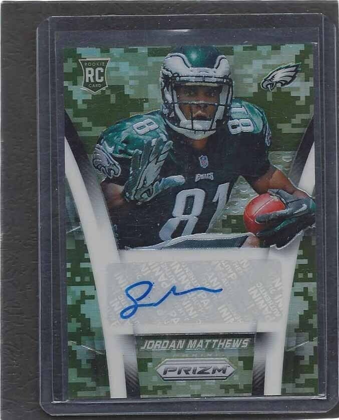 JORDAN MATTHEWS 2014 PANINI PRIZM CAMO PRIZMS AUTO RC #D 125/200