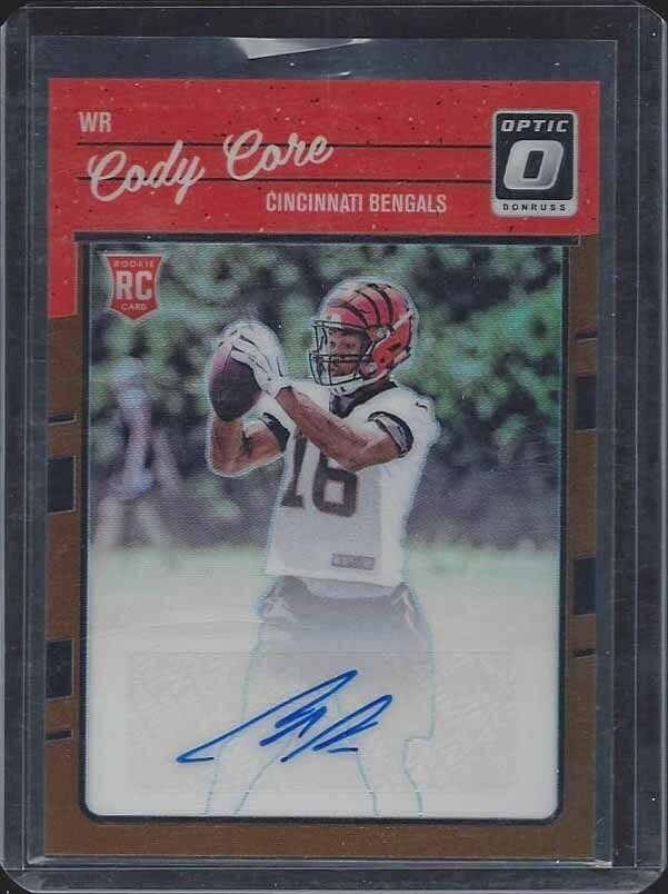 CODY CORE 2016 DONRUSS OPTIC COPPER HOLO CINCINNATI BENGALS AUTO RC