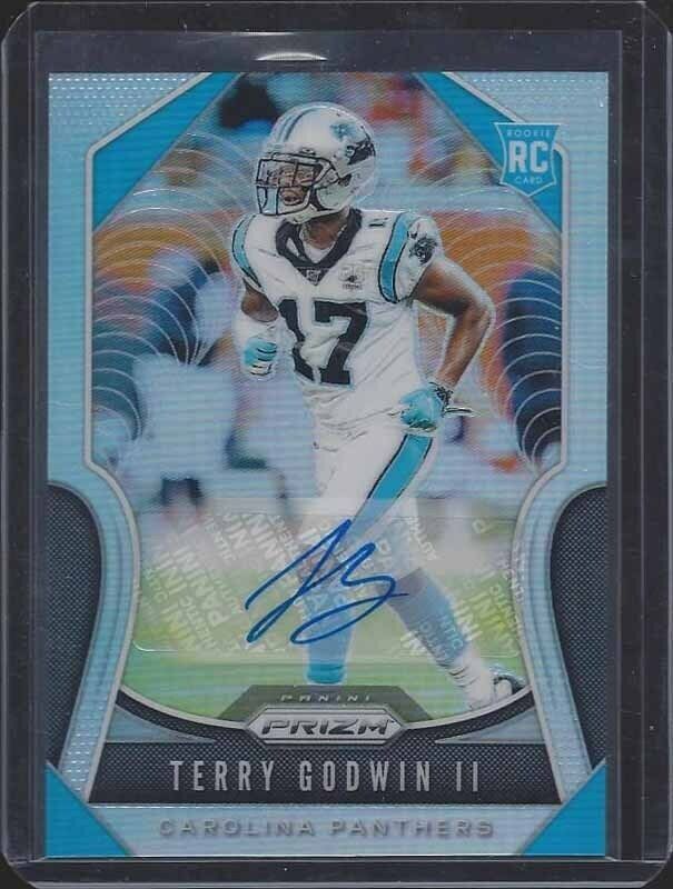 TERRY GODWIN II 2019 PANINI PRIZM SILVER PRIZM CAROLINA PANTHERS AUTO RC