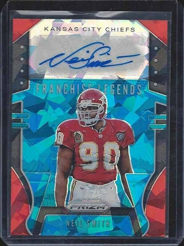 NEIL SMITH 2019 PANINI PRIZM BLUE CRYSTAL ICE PRIZMS FRANCHISE LEGENDS AUTO /75
