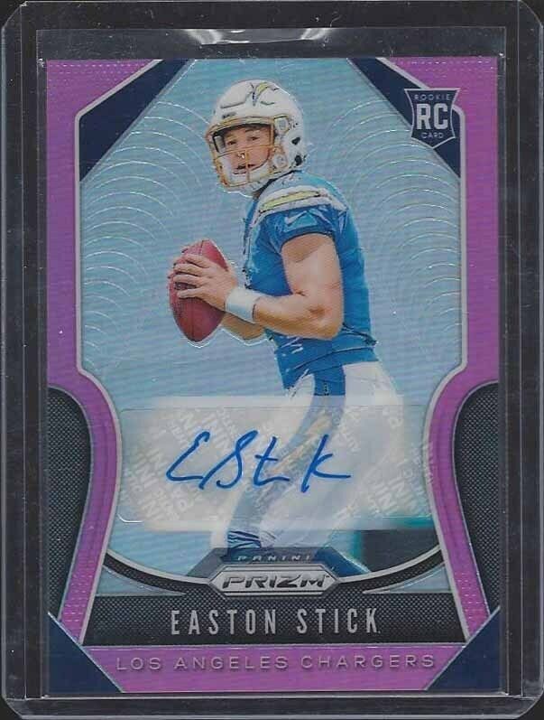 EASTON STICK 2019 PANINI PRIZM PINK PRIZM LOS ANGELES CHARGERS AUTO RC