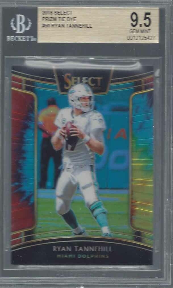 1/1 RYAN TANNEHILL 2018 SELECT TIE DYE PRIZM #D 17/25 BGS 9.5 POP 1 JERSEY #17 !