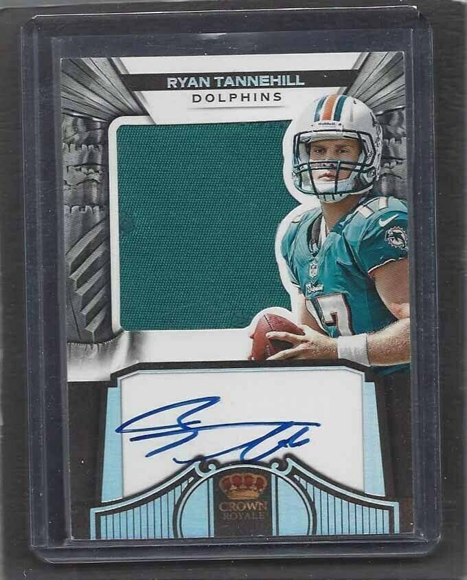 RYAN TANNEHILL 2012 CROWN ROYALE SILHOUETTE JUMBO PATCH AUTO RC #D 113/149