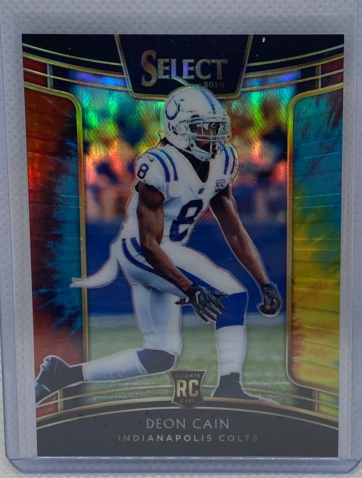 DEON CAIN 2019 PANINI SELECT TIE DYE PRIZM RC #D 14/25