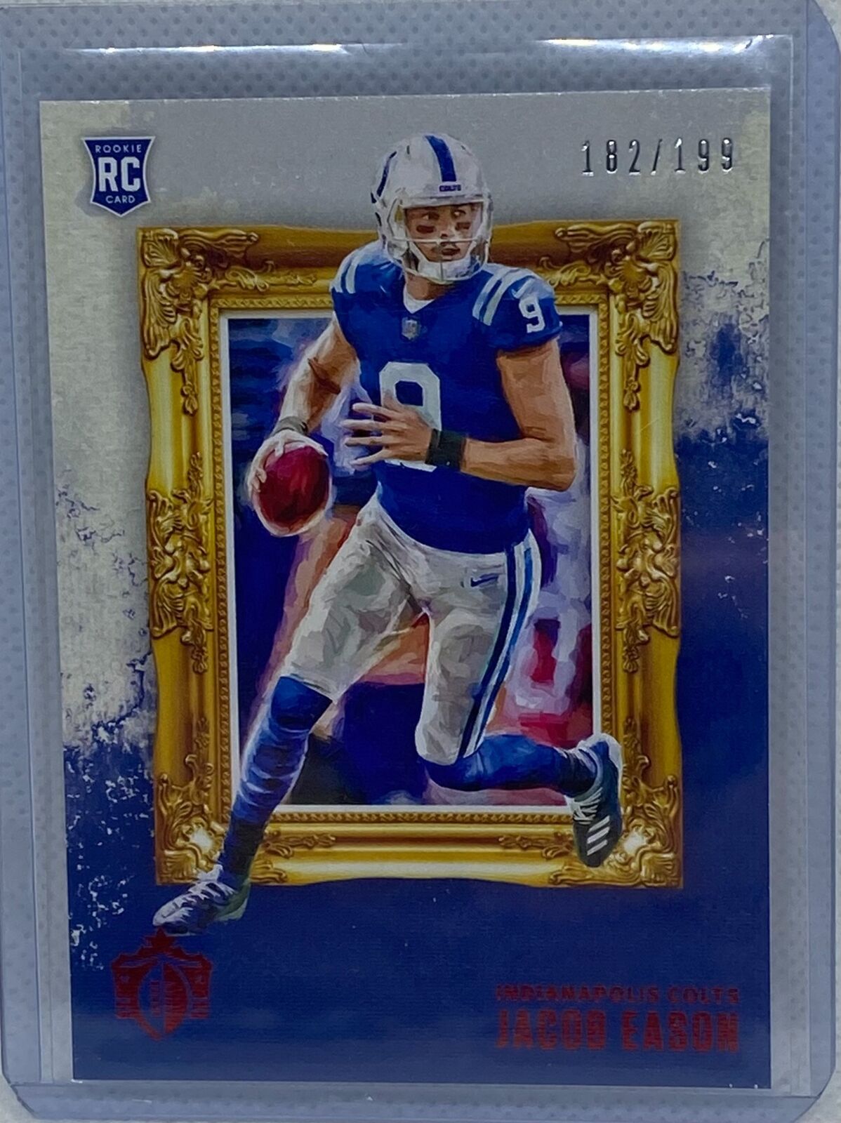 JACOB EASON 2020 PANINI CHRONICLES GRIDIRON KINGS RED RC #D 182/199