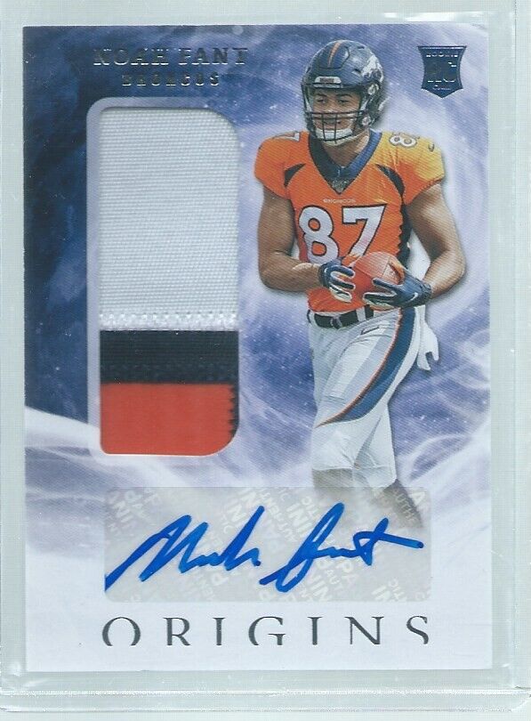 NOAH FANT 2019 PANINI ORIGINS RPA 3 COLOR PATCH AUTO RC #120
