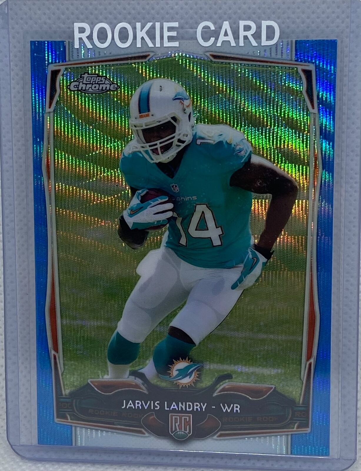 JARVIS LANDRY 2014 TOPPS CHROME BLUE WAVE REFRACTOR RC #177