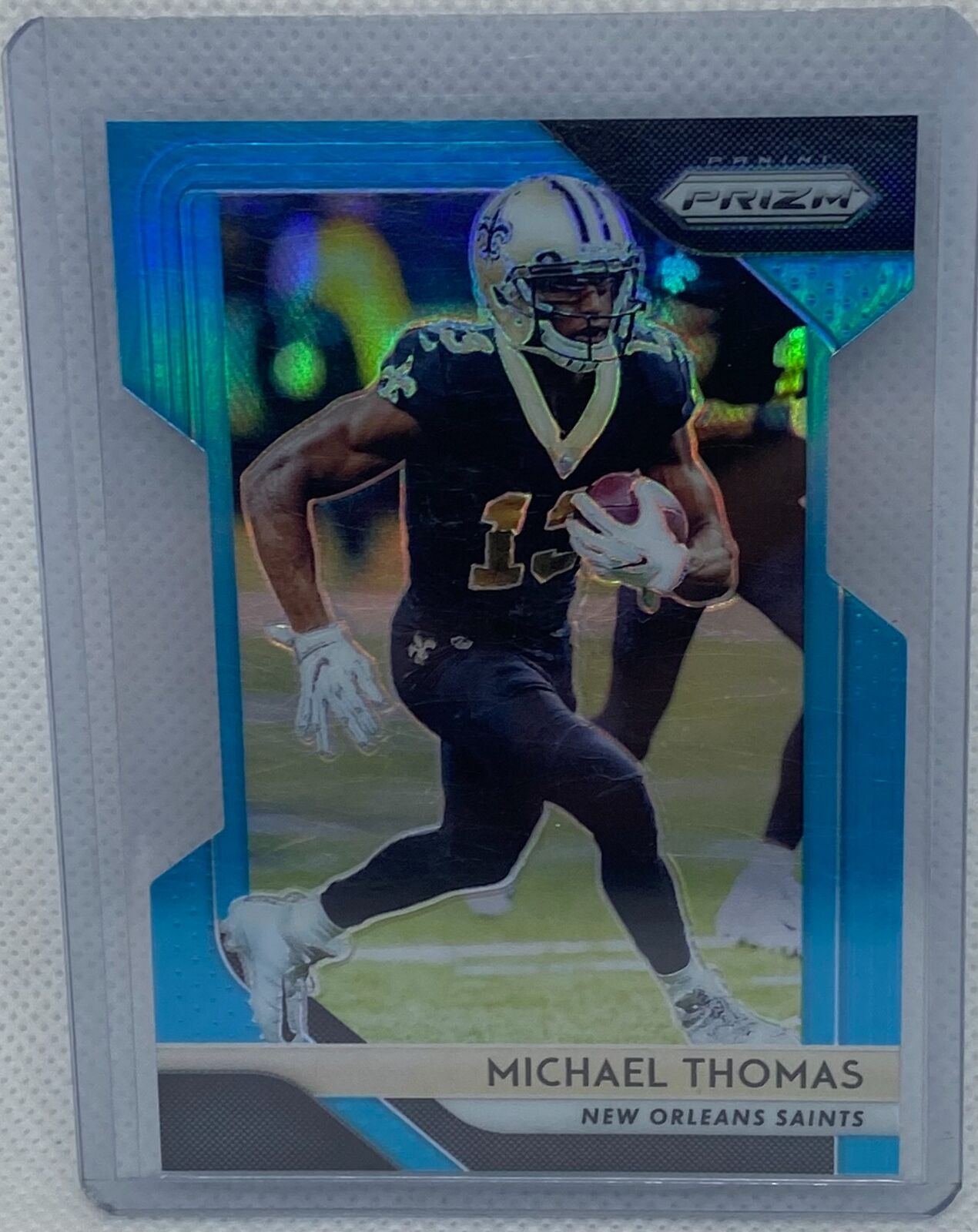 MICHAEL THOMAS 2018 PANINI PRIZM LIGHT BLUE PRIZM DIE CUT #D 93/199
