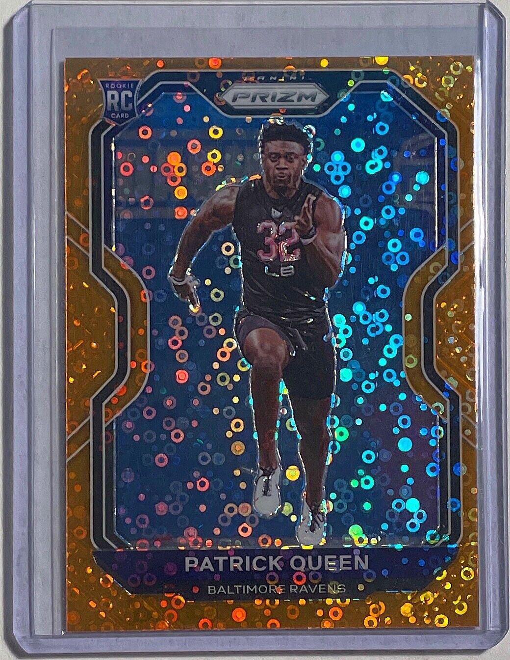 PATRICK QUEEN 2020 PANINI PRIZM ORANGE DISCO PRIZM ROOKIE RC #381