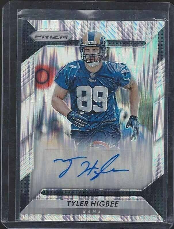 TYLER HIGBEE 2016 PANINI PRIZM FLASH PRIZMS SSP ROOKIE AUTO RC