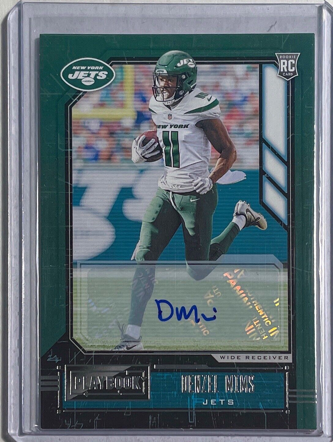 DENZEL MIMS 2020 PANINI PLAYBOOK AUTO ROOKIE RC #123