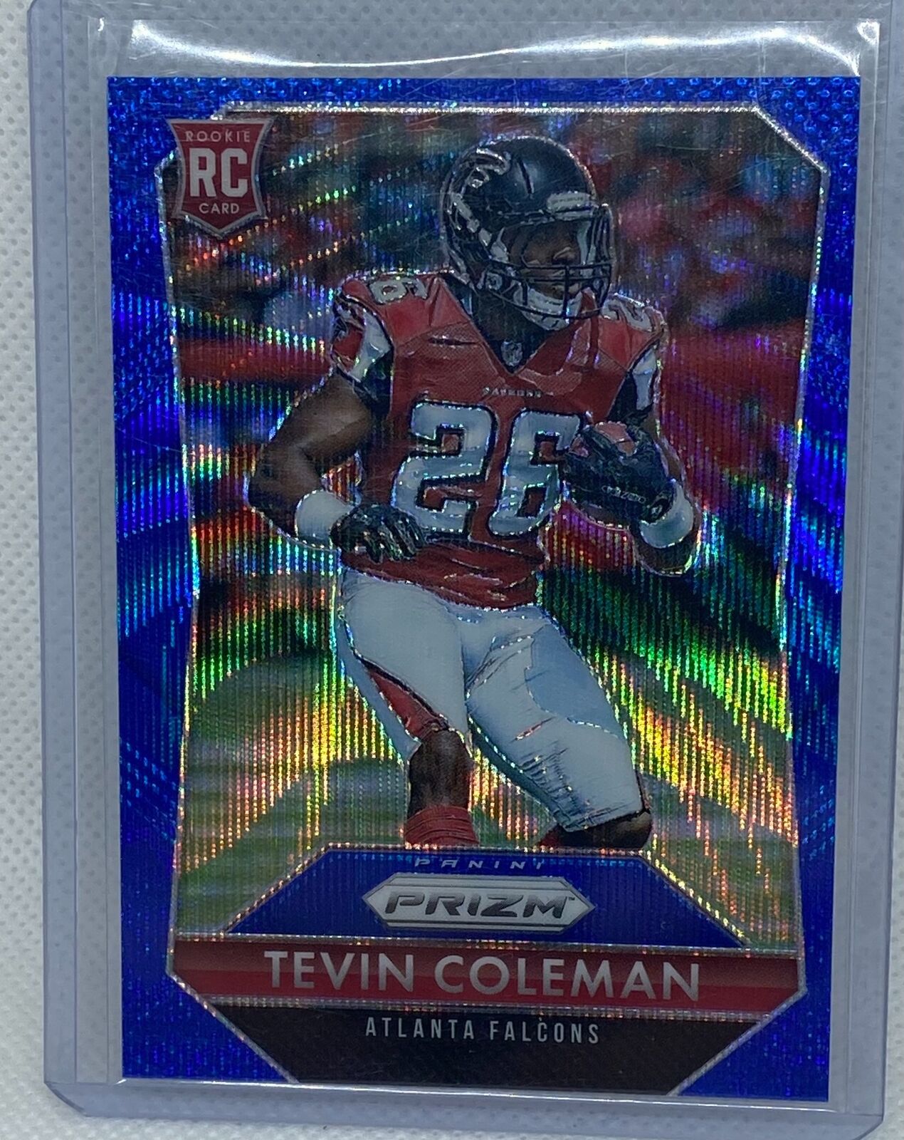 TEVIN COLEMAN 2015 PANINI PRIZM BLUE WAVE ROOKIE PRIZM RC #D 96/150