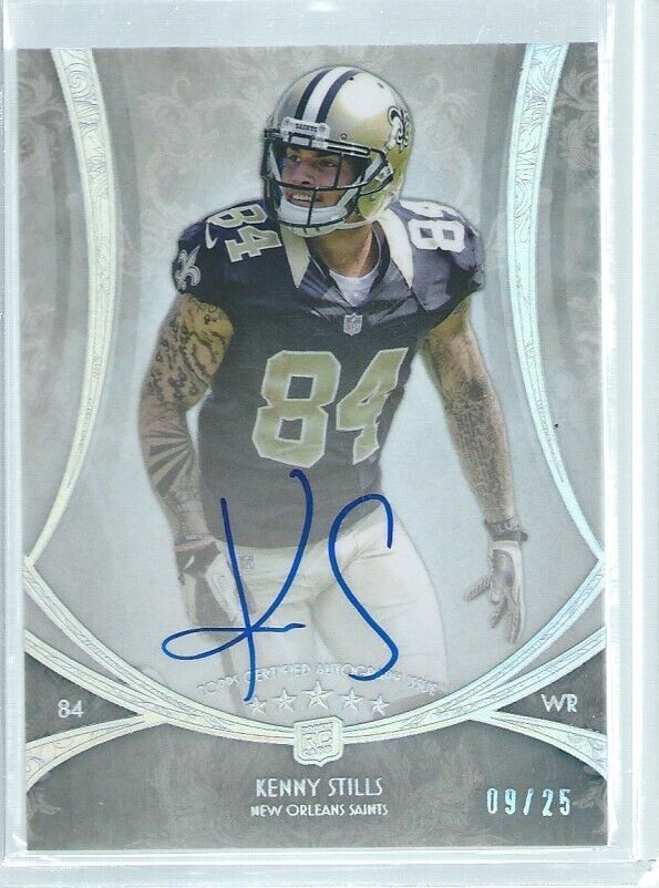 KENNY STILLS 2013 TOPPS 5 FIVE STAR RAINBOW ON CARD AUTO RC #D 9/25