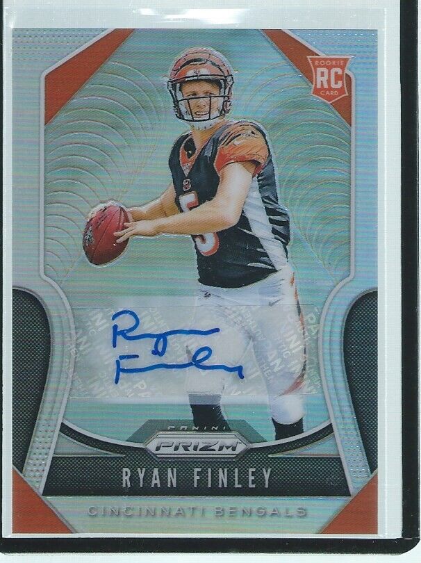 RYAN FINLEY 2019 PANINI PRIZM AUTO SILVER RC #306