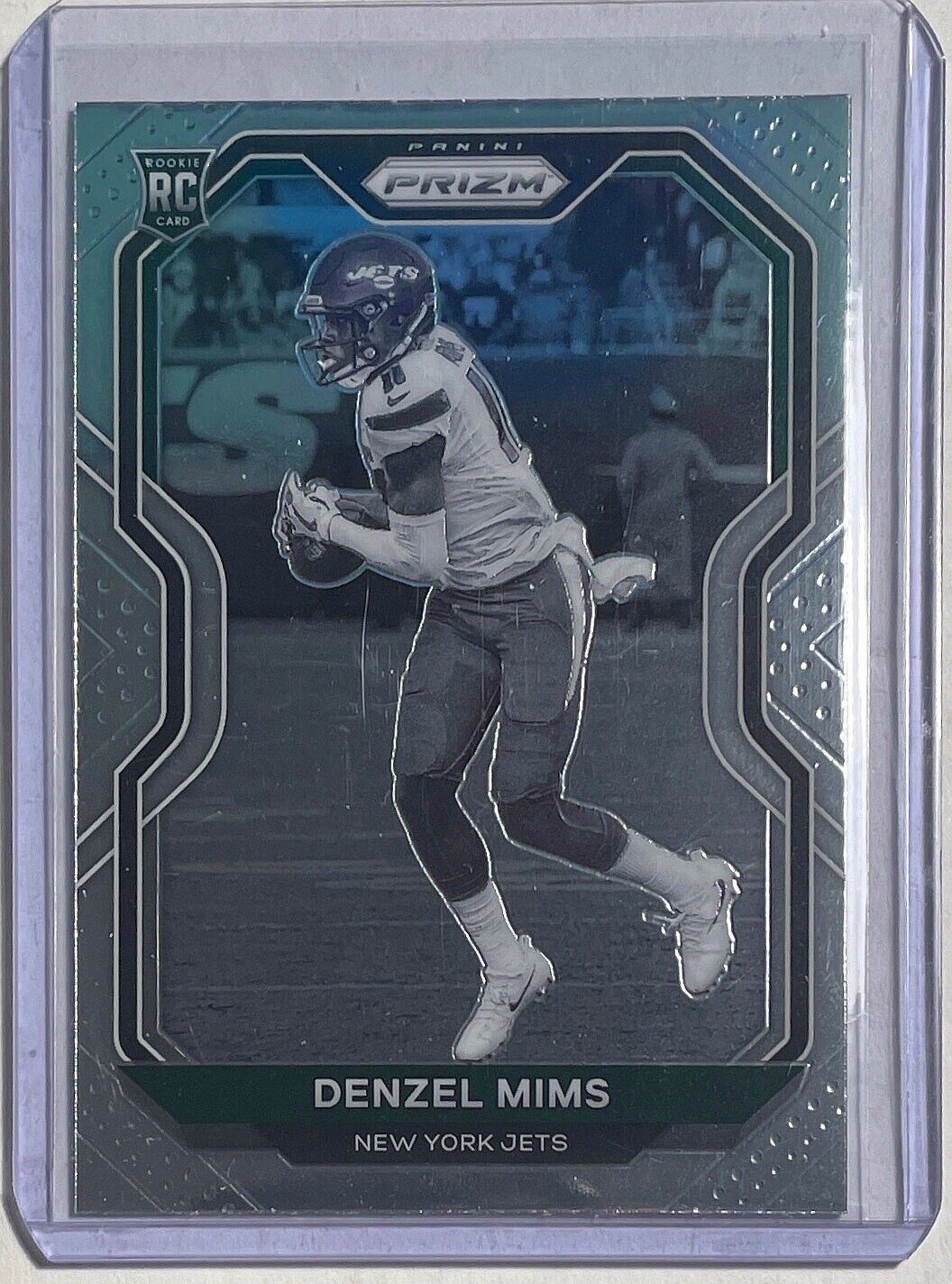 DENZEL MIMS 2020 PANINI PRIZM NEGATIVE VARIATION SP BLACK WHITE ROOKIE RC #355