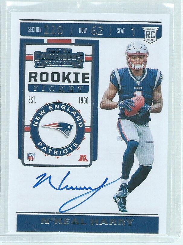 N'KEAL HARRY 2019 PANINI CONTENDERS ROOKIE TICKET ON-CARD AUTO RC #109