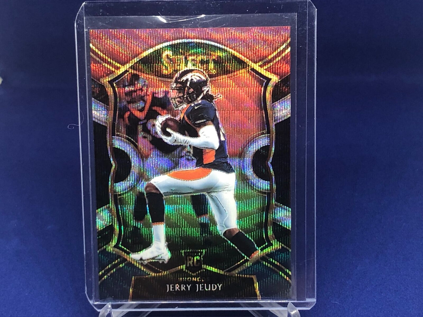 JERRY JEUDY 2020 PANINI SELECT CONCOURSE RED WHITE BLUE PRIZM RC #D 88/199