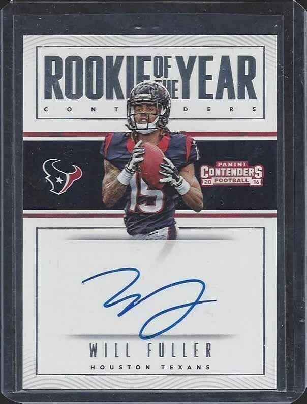 WILL FULLER 2016 CONTENDERS ROOKIE OF THE YEAR ROY ON CARD AUTO RC #5