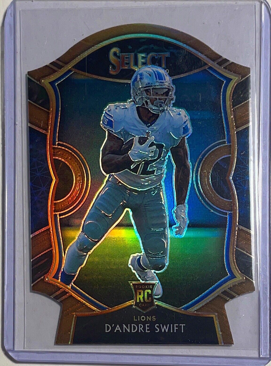 D'ANDRE SWIFT 2020 PANINI SELECT CONCOURSE BRONZE DIE-CUT PRIZM ROOKIE RC /355
