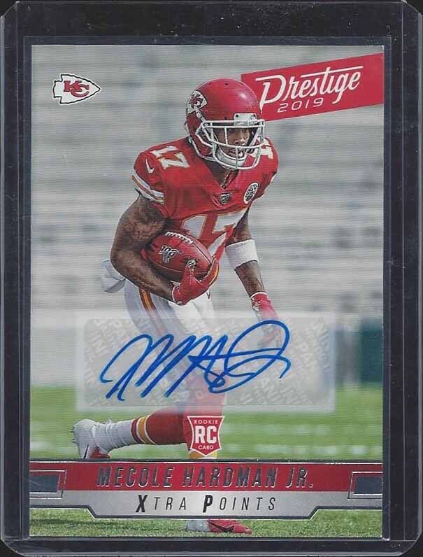 MECOLE HARDMAN 2019 PRESTIGE CHIEFS ROOKIE AUTO RC #274