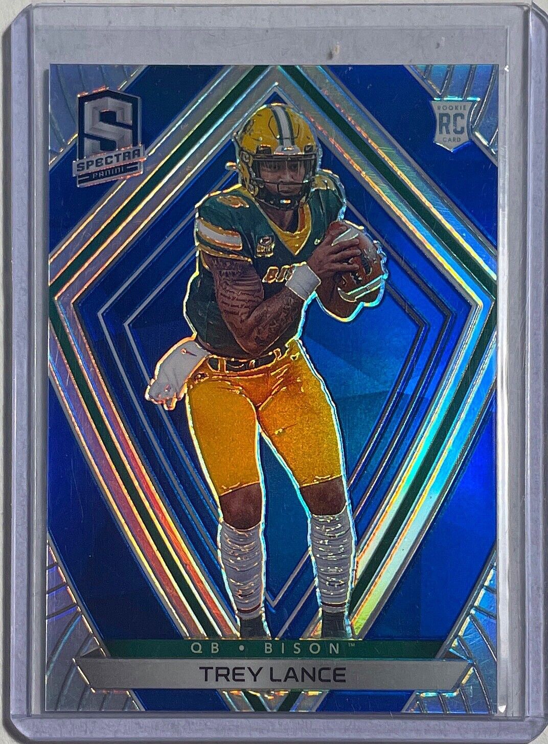 TREY LANCE 2021 CHRONICLES SPECTRA DRAFT PICKS BLUE PRIZM ROOKIE RC #D 29/99