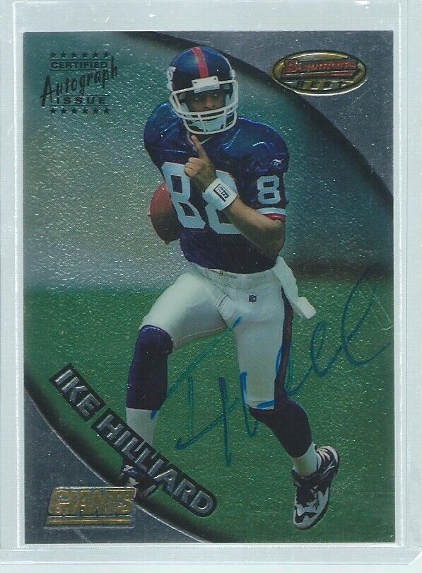 IKE HILLIARD 1997 BOWMAN'S BEST ON-CARD AUTO RC #121