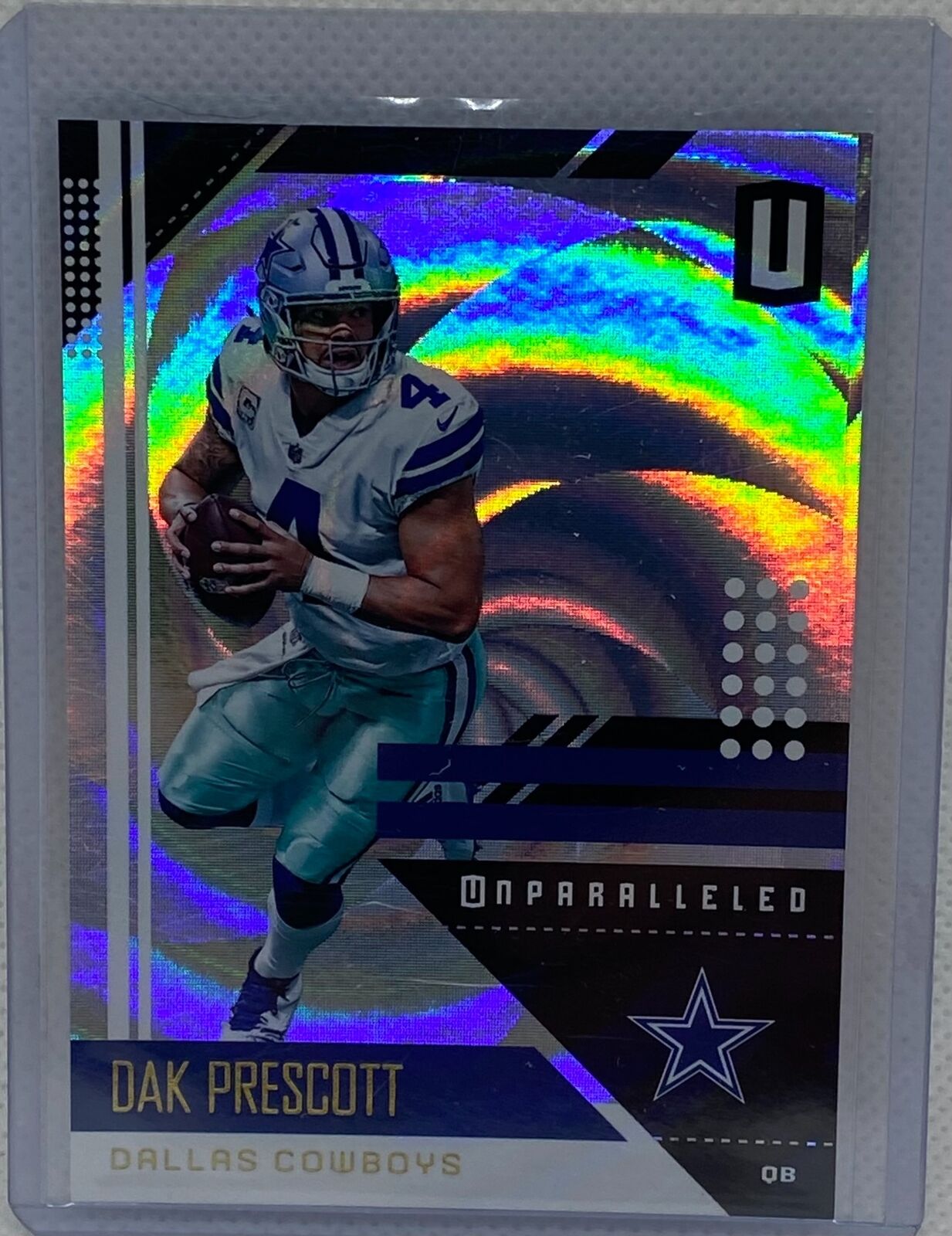 DAK PRESCOTT 2018 PANINI UNPARALLELED SILVER WHIRL #D 65/100
