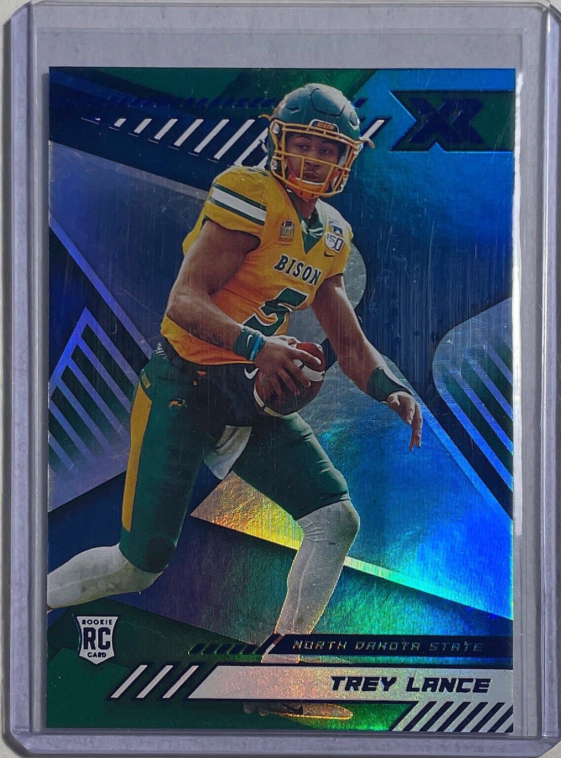 TREY LANCE 2021 PANINI CHRONICLES XR DRAFT PICKS BLUE ROOKIE RC #D 20/99