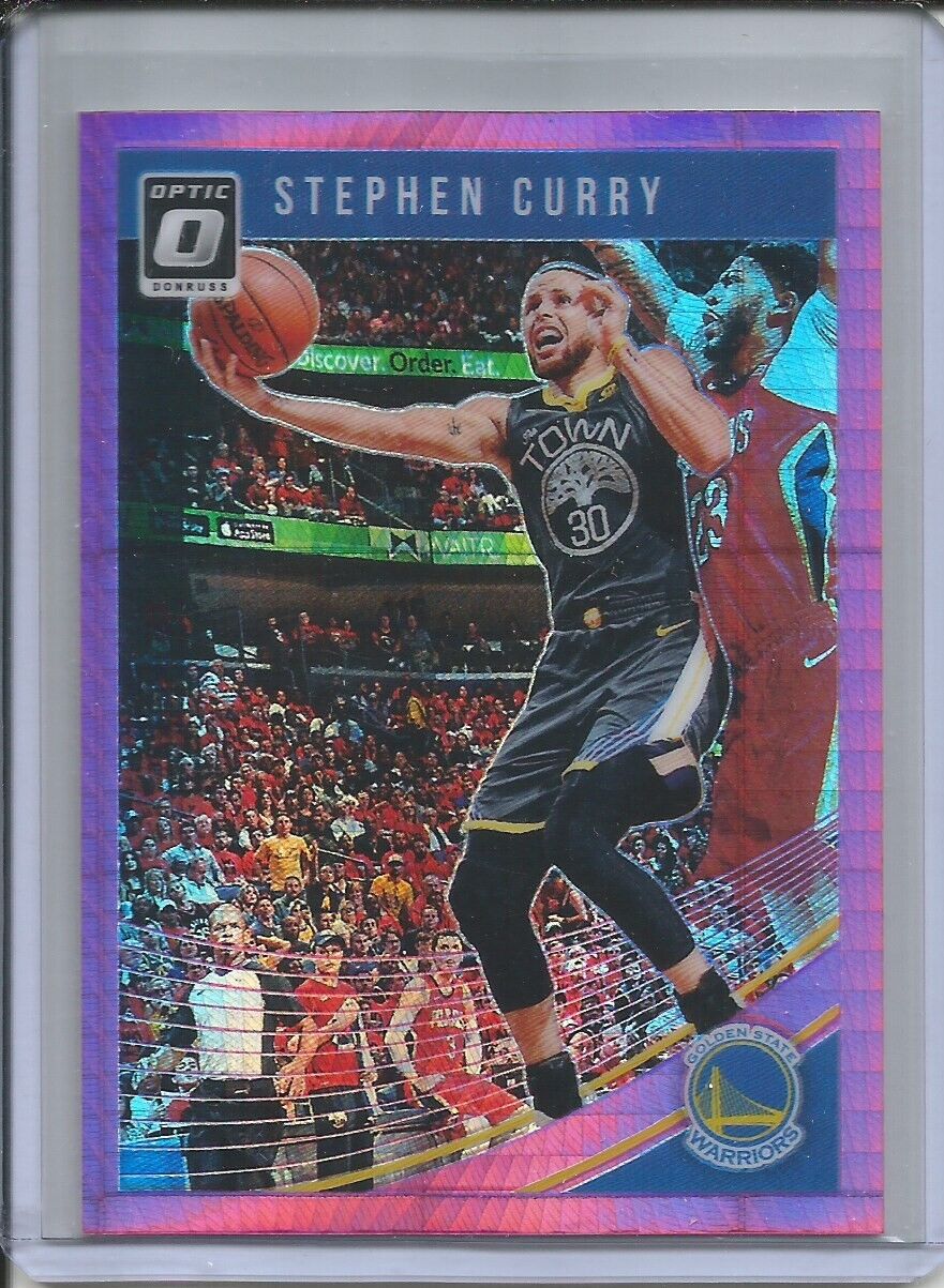 STEPHEN CURRY 2018-19 CONTENDERS OPTIC PINK HYPER HOLO PRIZM WARRIORS #2