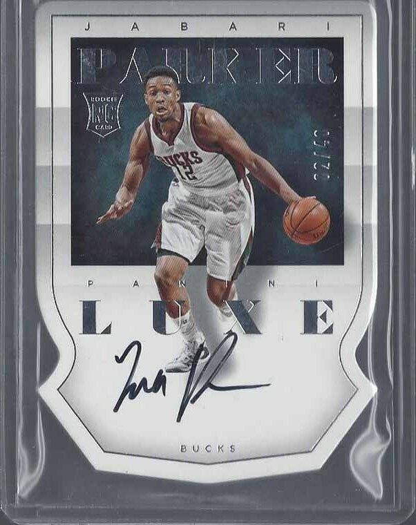 JABARI PARKER 2014-15 PANINI LUXE DIE CUT ON CARD ROOKIE AUTO RC #D 2/40