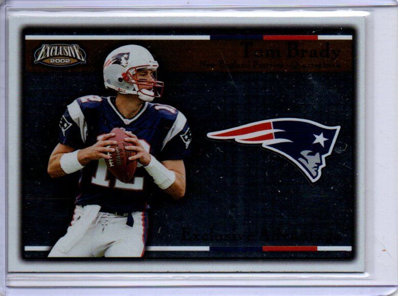 TOM BRADY 2002 PACIFIC EXCLUSIVE ADVANTAGE #13